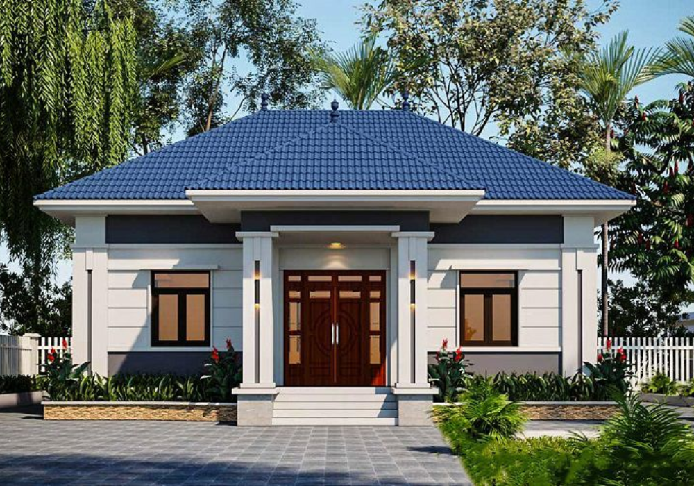 30+ Mẫu nhà 120m2 nhà cấp 4 mái thái 3 phòng ngủ đẹp, đơn giản, hiện đại