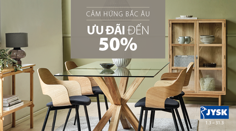 Cảm hứng Bắc Âu- Ưu đãi mua sắm hấp dẫn lên đến 50%