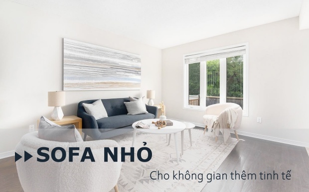 Những mẫu sofa nhỏ nhưng tinh tế phù hợp với mọi không gian