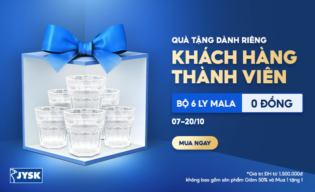 Mừng Sinh nhật JYSK 8 TUỔI - Ưu đãi độc quyền dành cho khách hàng thành viên